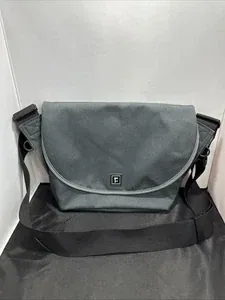 Rickshaw Bagworks Zero Messenger Crossbody Shoulder Bag Gray Made In USA