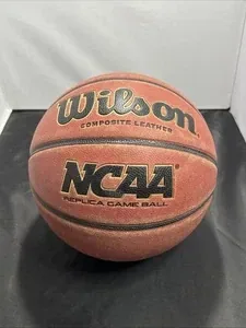 Wilson NCAA Replica Game Ball Composite Leather Basketball Size 7 29.5”